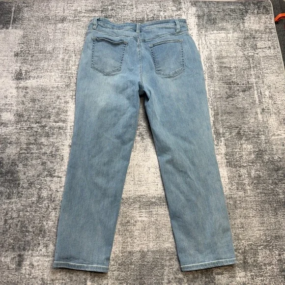 Coldwater Creek Jeans Womens 16P Shapeme High Rise Straight Stretch Faded Wash - Picture 6 of 11